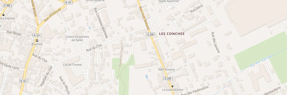 Plan du 18 Rue Louis Richard à Auxerre