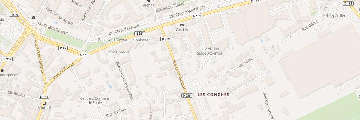 Plan du 11 Rue Louis Richard à Auxerre