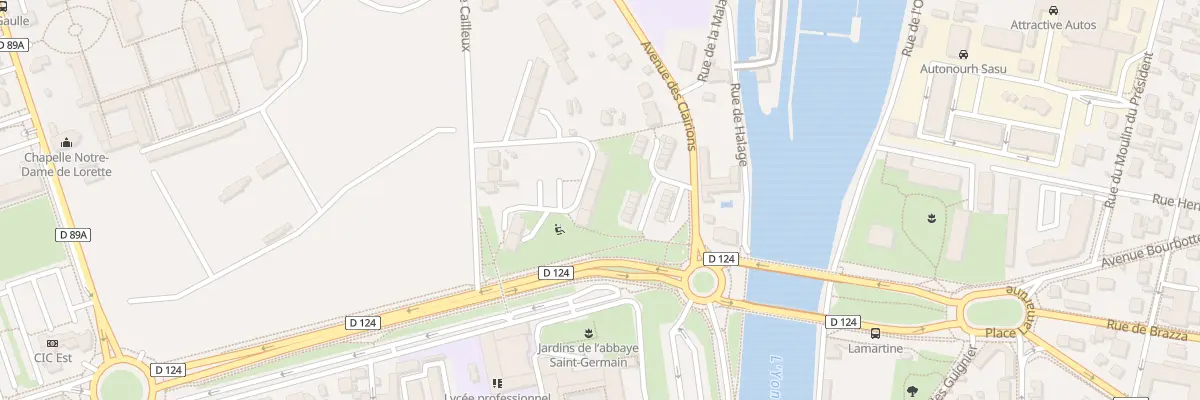 Plan du 1 Rue Louis Loucheur à Auxerre