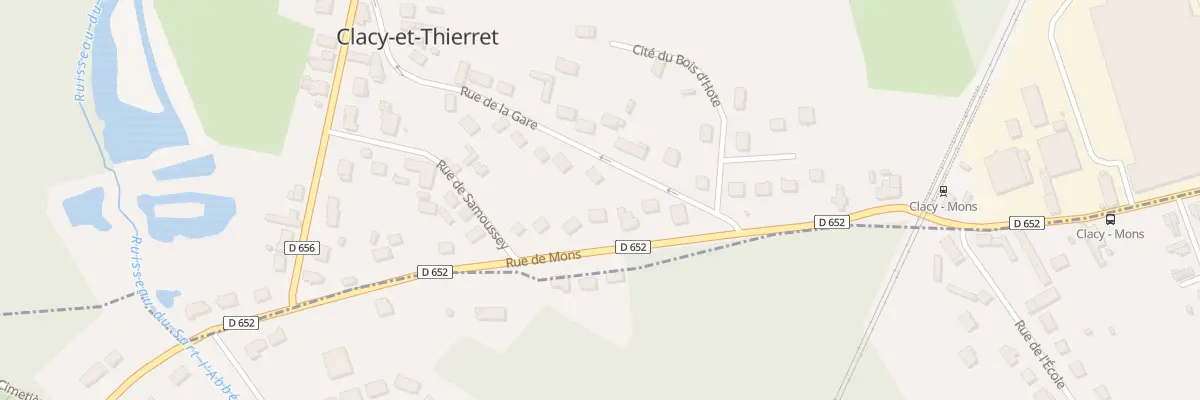 Plan du 16 Rue de Mons à Clacy-et-Thierret