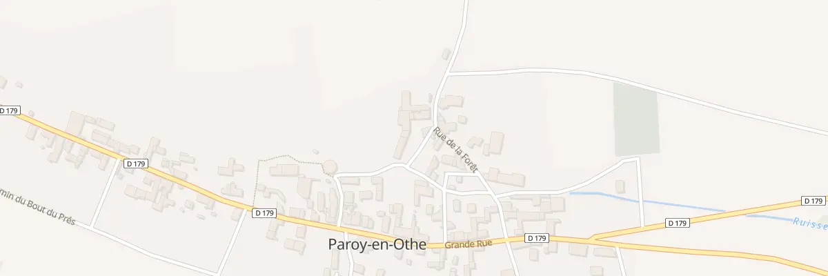 Plan du 13 Rue de la Foret (Paroy) à Paroy-en-Othe