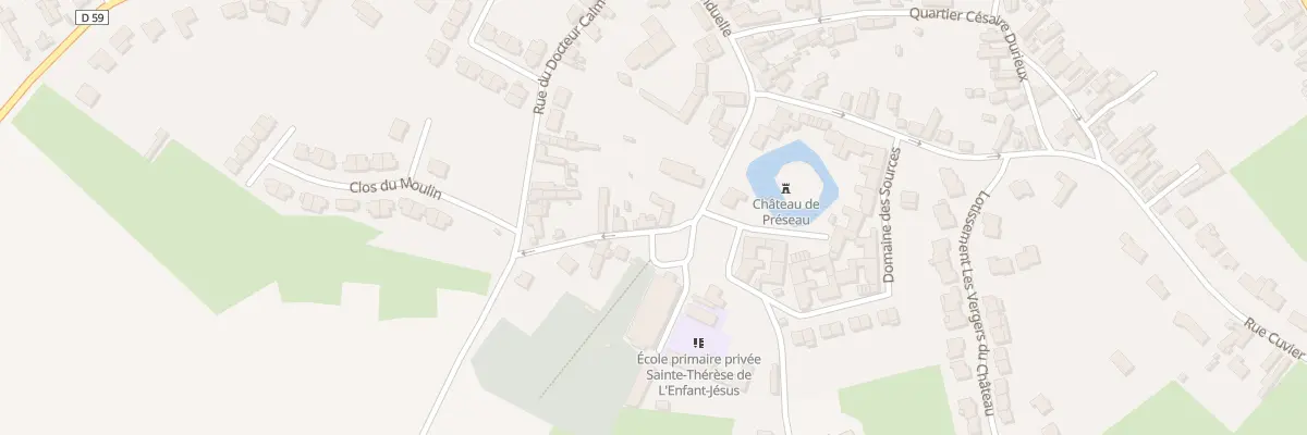 Plan du 12 Rue Paul Bonduelle à Préseau