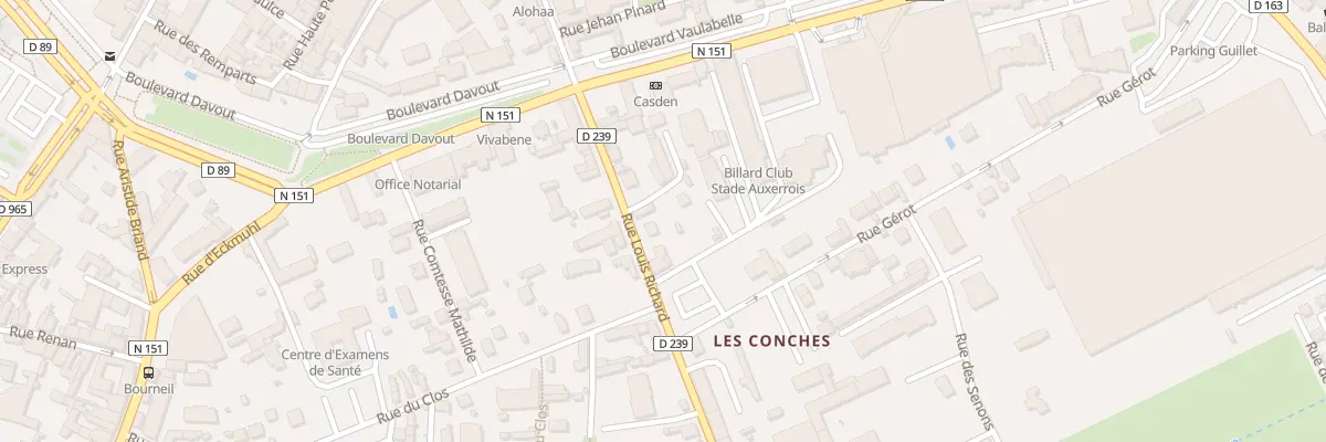 Plan du 11B Rue Louis Richard à Auxerre