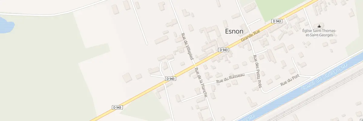 Plan du 13 Gr Gde Rue à Esnon