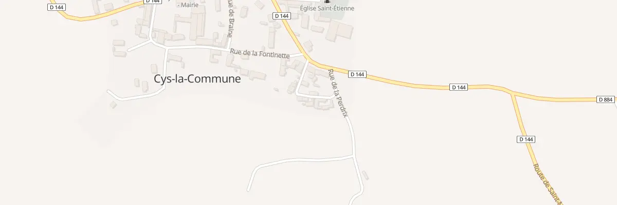 Plan du 8 Rue Saint Ouen à Cys-la-Commune