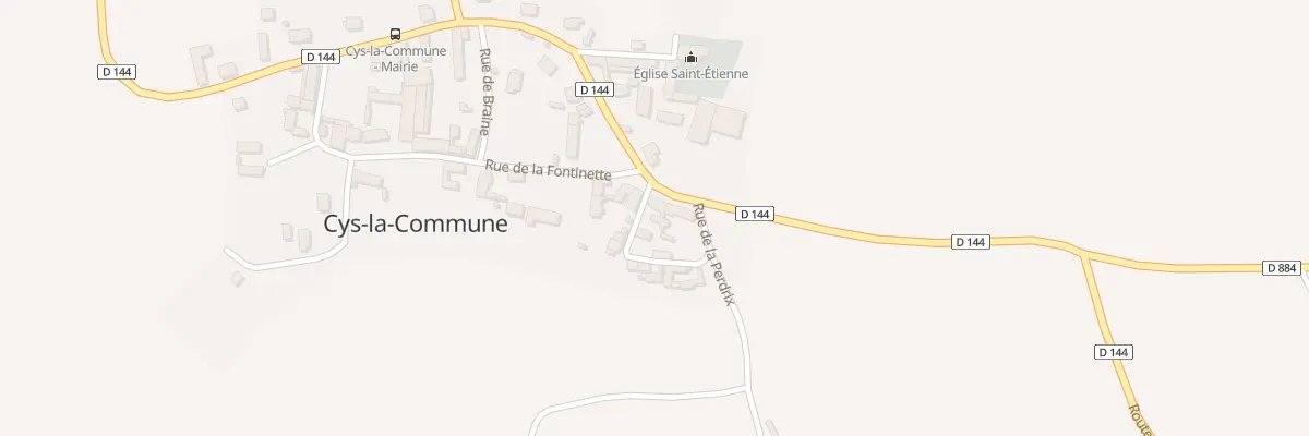 Plan du 1 Rue Saint Ouen à Cys-la-Commune