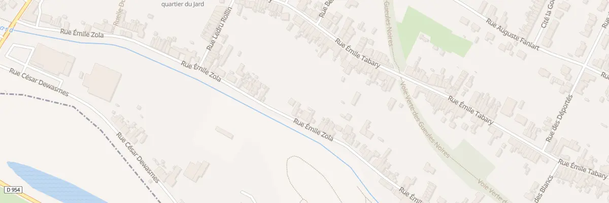 Plan du 437 Rue Emile Zola à Vieux-Condé