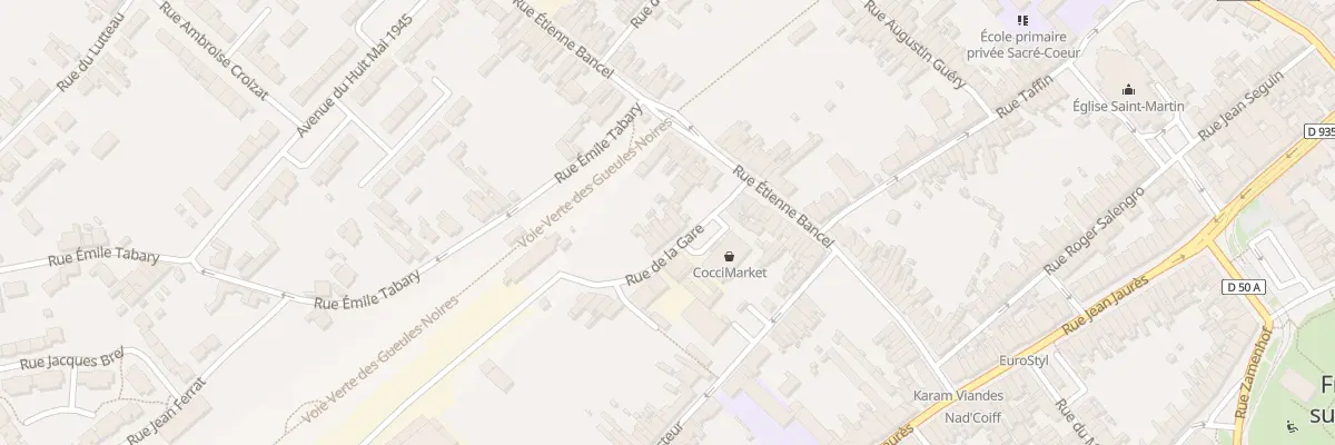 Plan du 16 Rue de la Gare à Fresnes-sur-Escaut