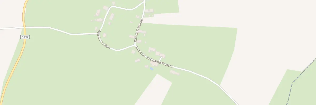 Plan du 3 Imp du Champ Prussot à Rouy