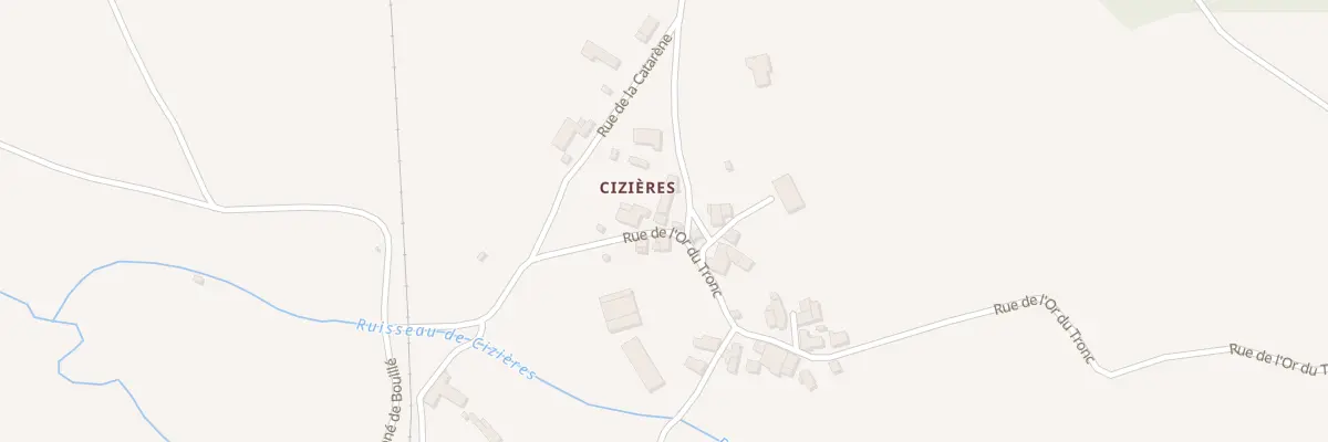 Plan du 7121A Ciziere à Mazeyrat-d’Allier