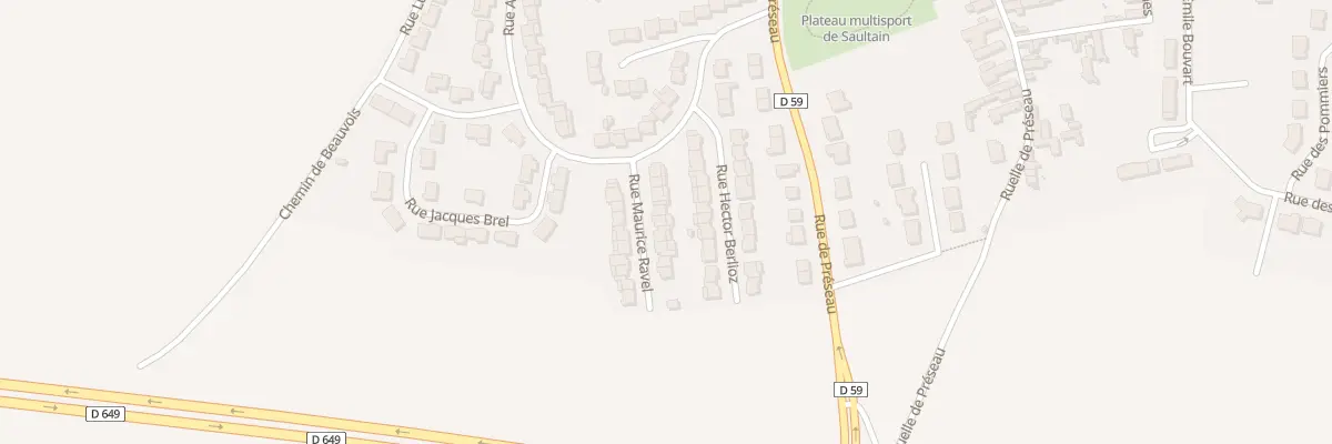 Plan du 10 Rue Maurice Ravel à Saultain