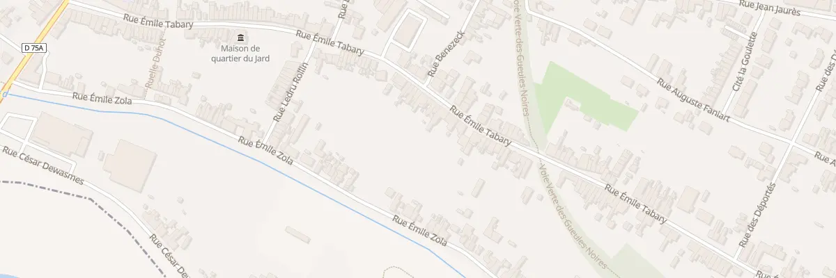 Plan du 372 Rue Emile Tabary à Vieux-Condé