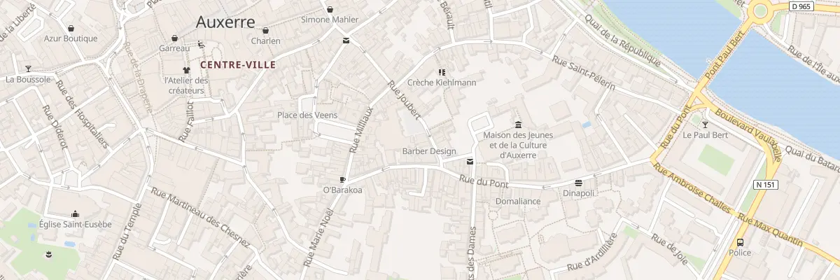 Plan du 60 Rue Joubert à Auxerre