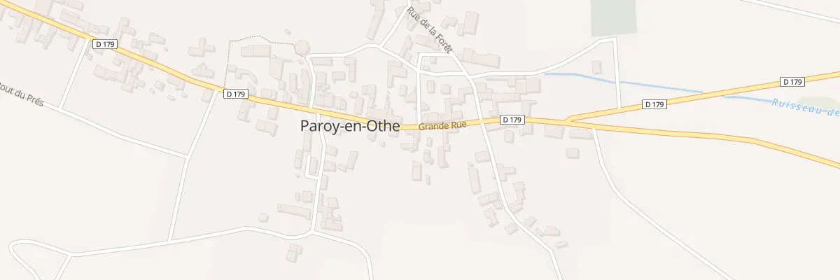 Plan du 15 Gr Gde Rue de Paroy (Paroy) à Paroy-en-Othe