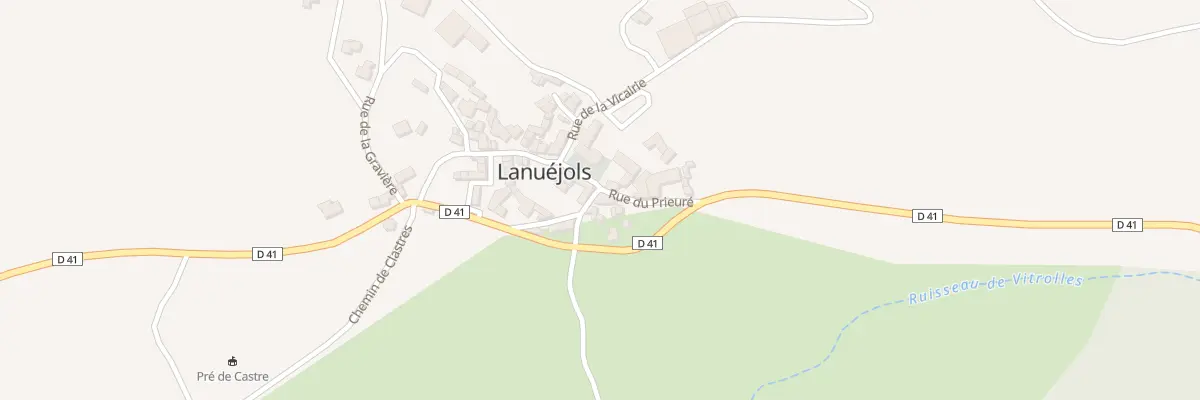 Plan du 5032 Lanuejols Village à Lanuéjols