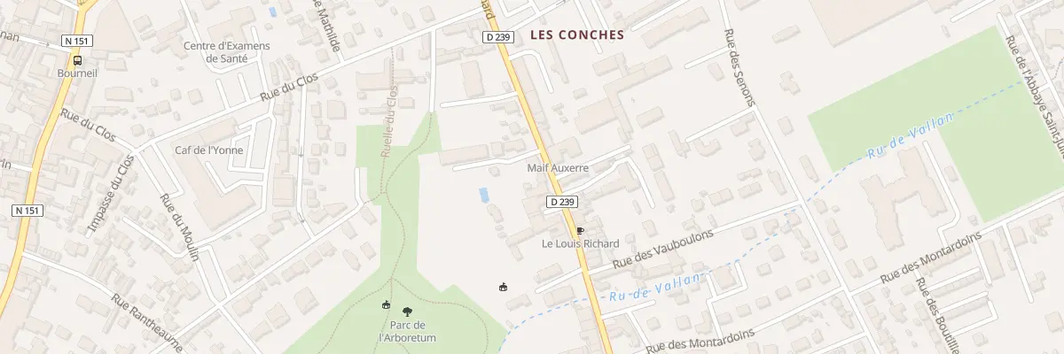 Plan du 28 Rue Louis Richard à Auxerre