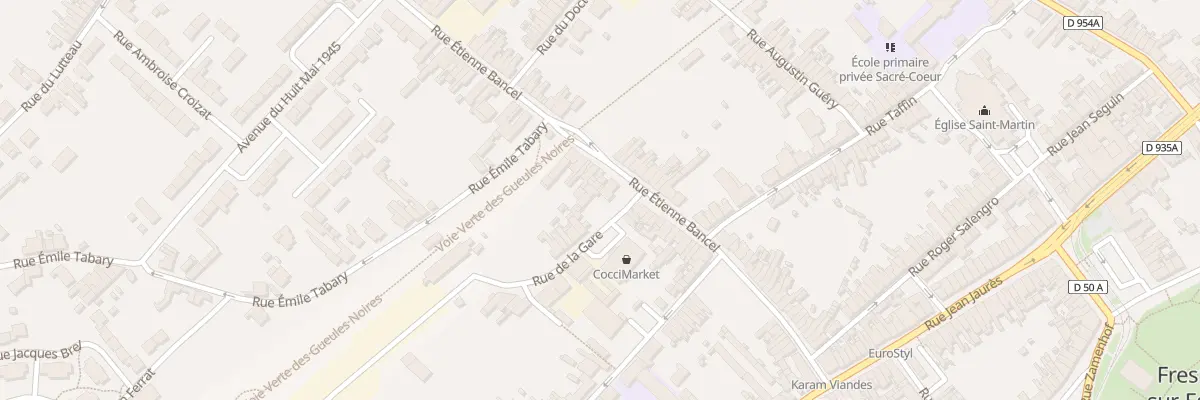 Plan du 2 Rue de la Gare à Fresnes-sur-Escaut