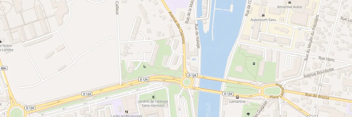 Plan du 7 Rue de la Chaînette à Auxerre