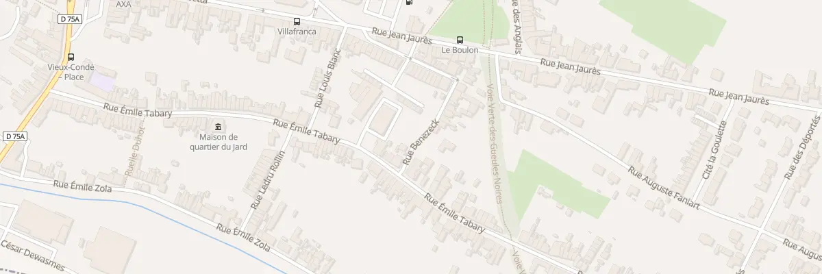 Plan du 341 Rue Emile Tabary à Vieux-Condé