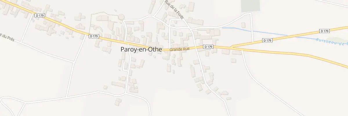 Plan du 9 Gr Gde Rue de Paroy (Paroy) à Paroy-en-Othe
