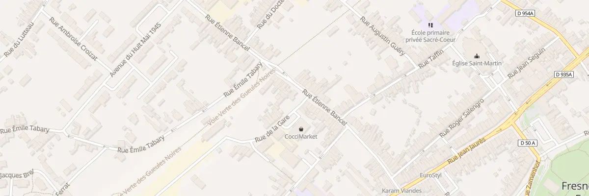 Plan du 51 Rue Etienne Bancel à Fresnes-sur-Escaut