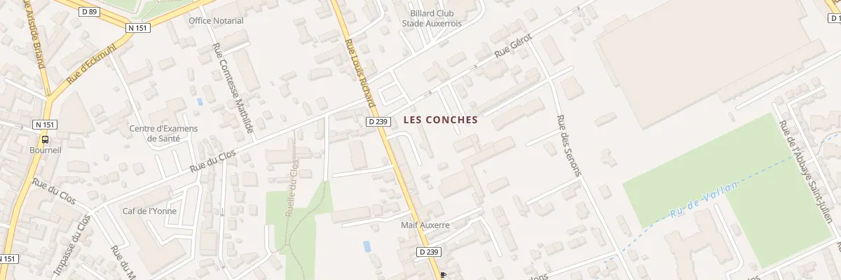 Plan du 17B Rue Louis Richard à Auxerre