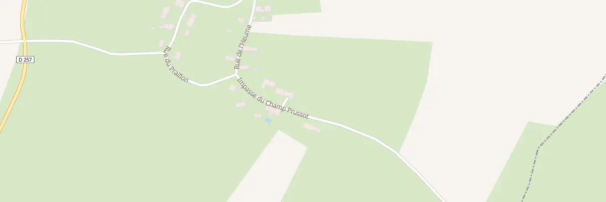Plan du 5 Imp du Champ Prussot à Rouy