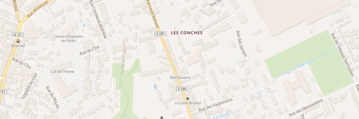 Plan du 29 Rue Louis Richard à Auxerre