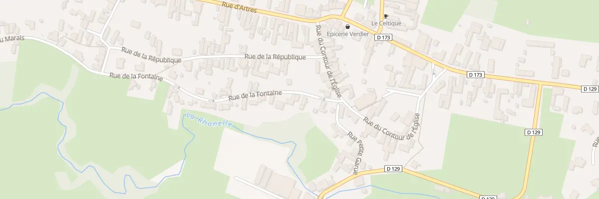 Plan du 6 Rue de la Fontaine à Maresches