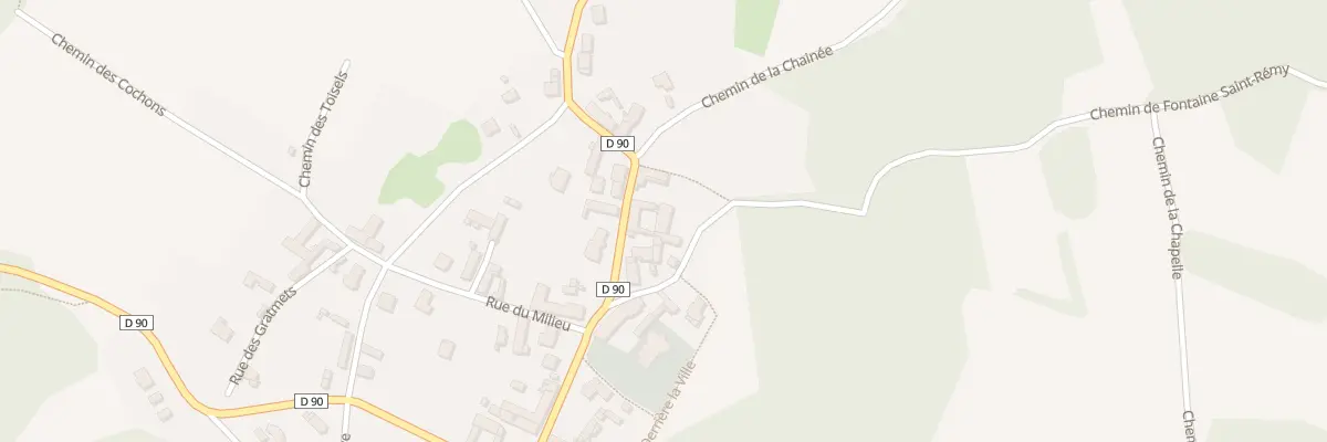 Plan du 20 Rue de la Chaussée Romaine à Monampteuil