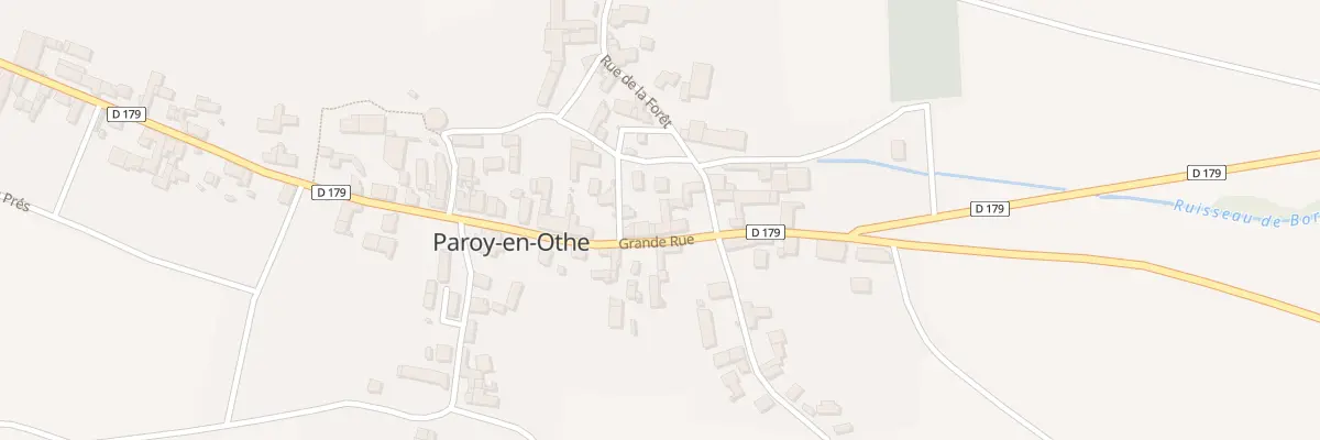 Plan du 10 Gr Gde Rue de Paroy (Paroy) à Paroy-en-Othe