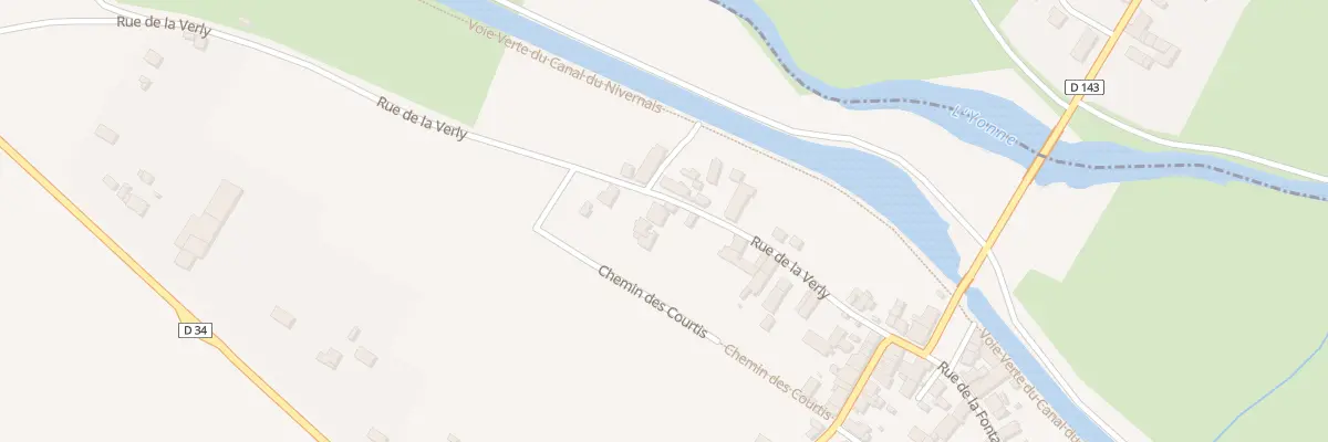 Plan du 21 Rue de la Verly à Villiers-sur-Yonne