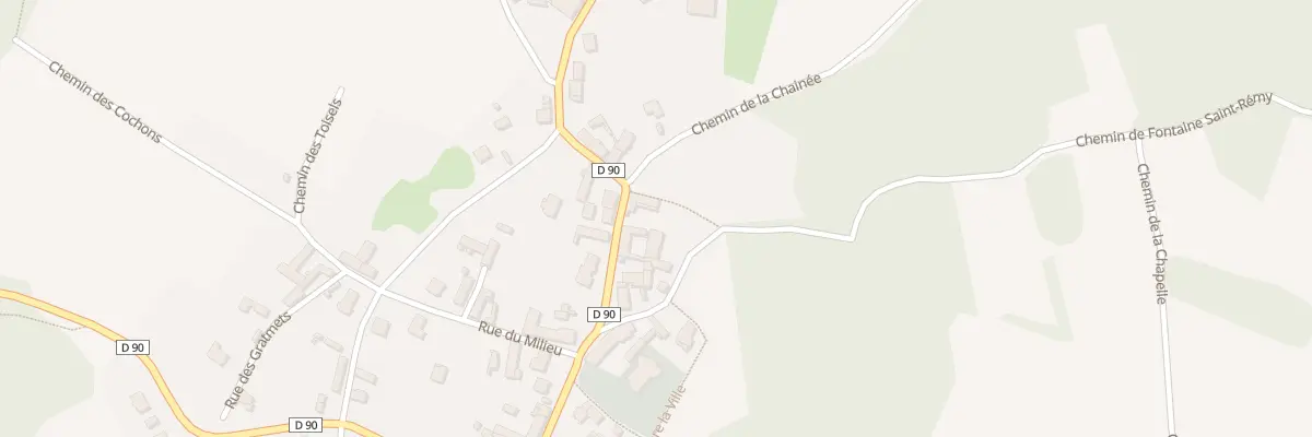 Plan du 22 Rue de la Chaussée Romaine à Monampteuil