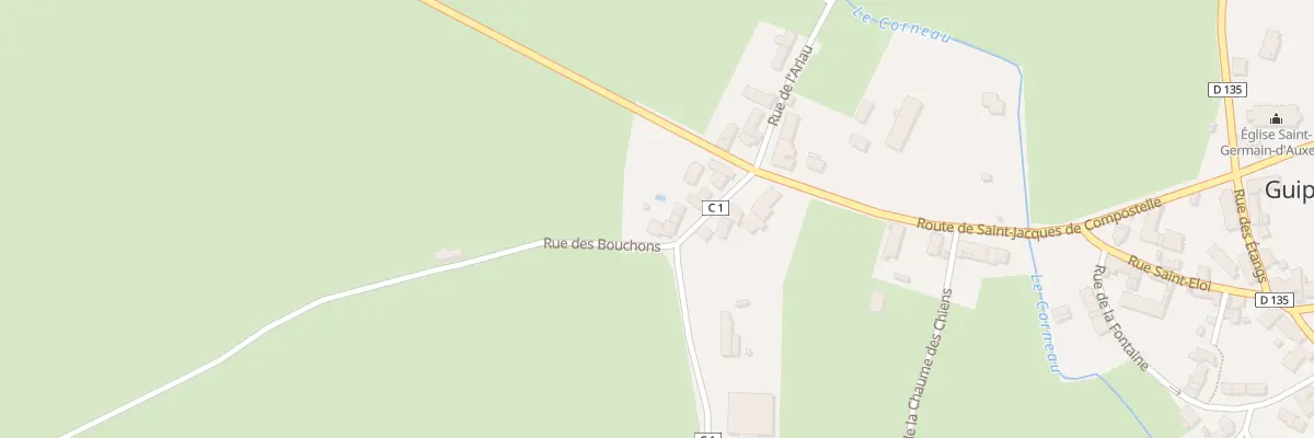 Plan du 6 Rue de la Chaume des Chiens à Guipy