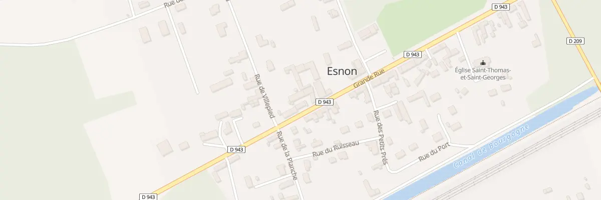 Plan du 9 Gr Gde Rue à Esnon
