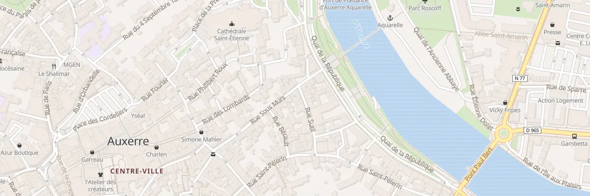 Plan du 54B Rue sous Murs à Auxerre