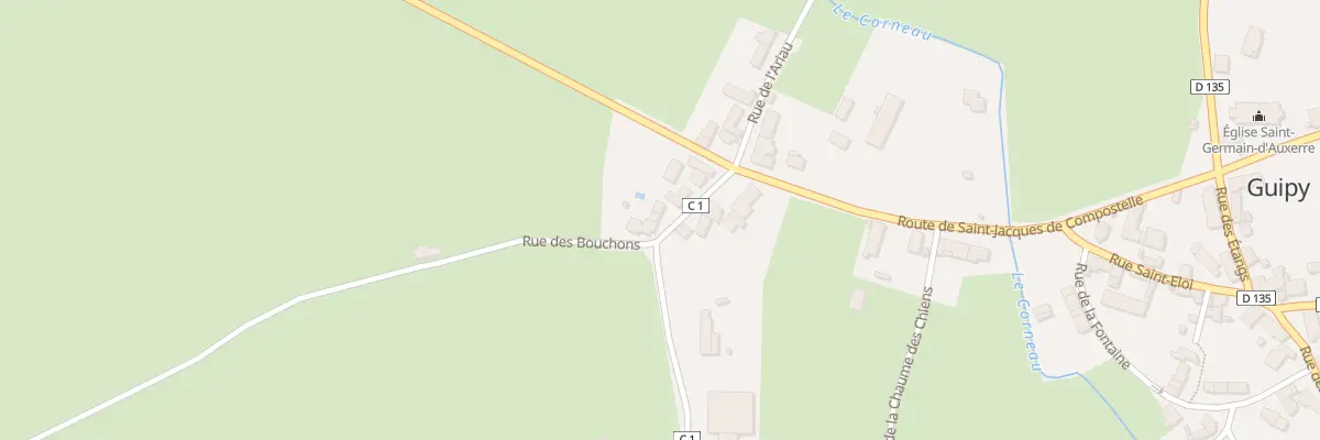 Plan du 309 Le Bourg à Guipy