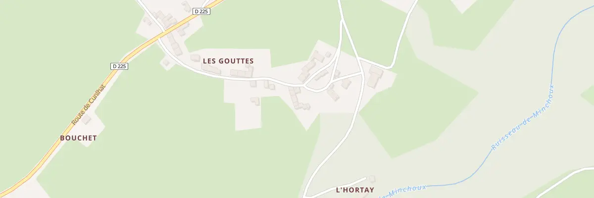 Plan du 5395 Les Gouttes à Tours-sur-Meymont