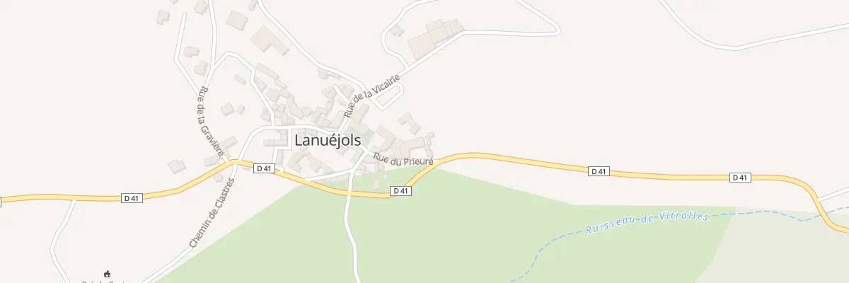 Plan du 5036 Lanuejols Village à Lanuéjols