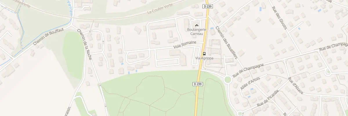 Plan du 14W Voie Romaine à Auxerre