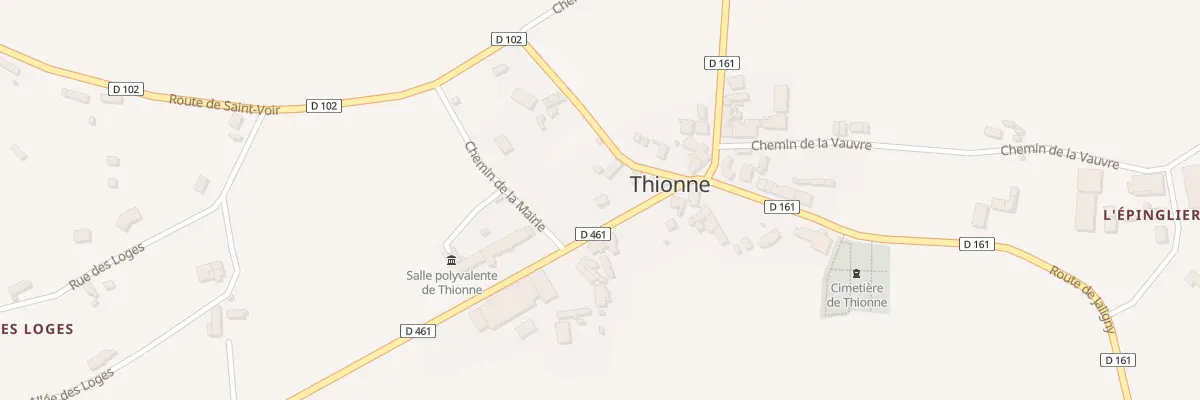 Plan du 5032A Le Bourg à Thionne