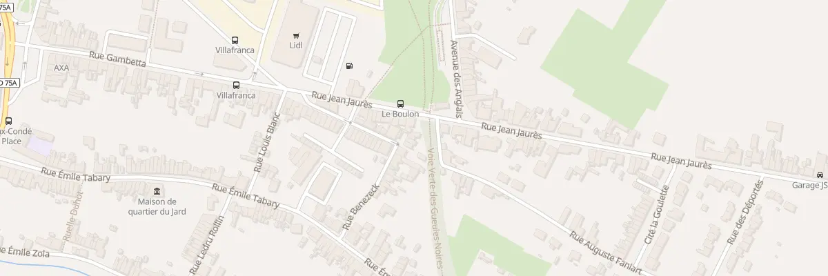 Plan du 121 Rue Benezeck à Vieux-Condé