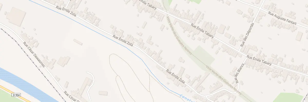Plan du 569 Rue Emile Zola à Vieux-Condé
