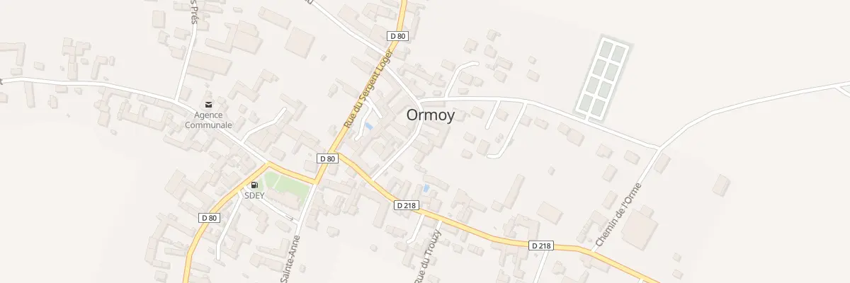 Plan du 6 Rue du Moutier à Ormoy