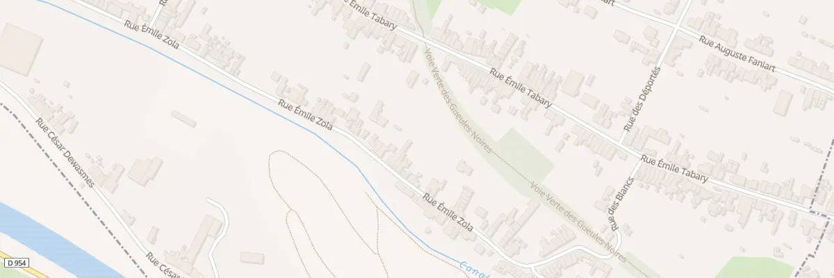 Plan du 583 Rue Emile Zola à Vieux-Condé