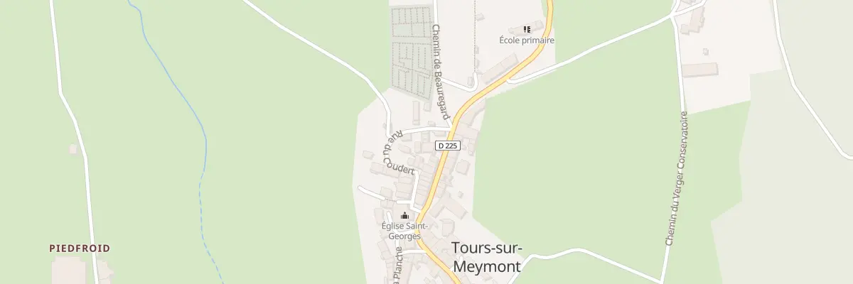 Plan du 5687 Le Bourg à Tours-sur-Meymont
