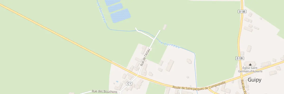 Plan du 9 Rue de l’Ariau à Guipy