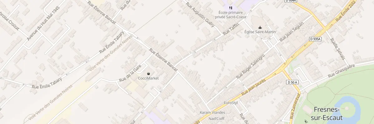 Plan du 2 Rue Taffin à Fresnes-sur-Escaut