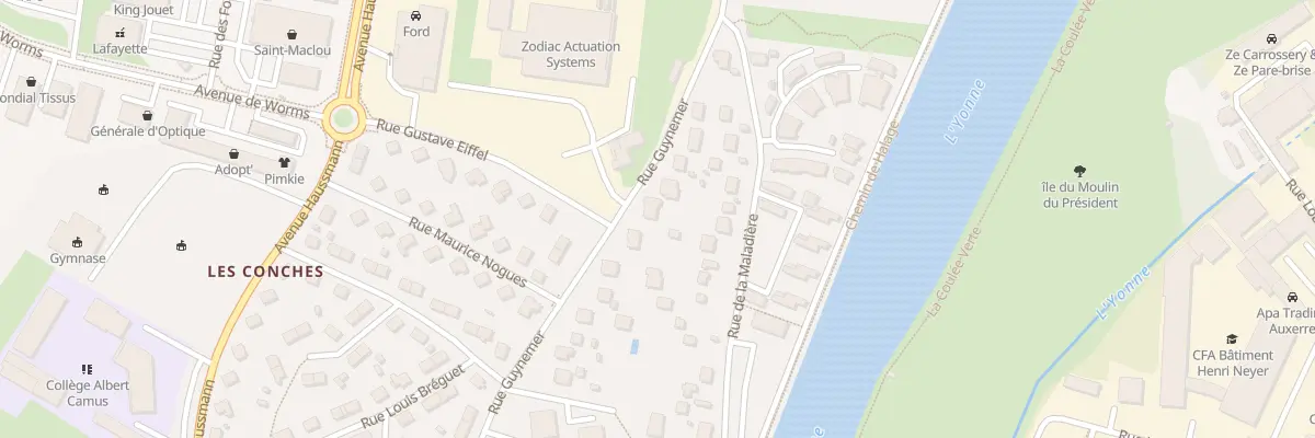 Plan du 42 Rue Guynemer à Auxerre