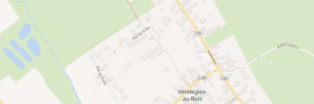 Plan du 20 Rue de l’Enfer à Vendegies-au-Bois